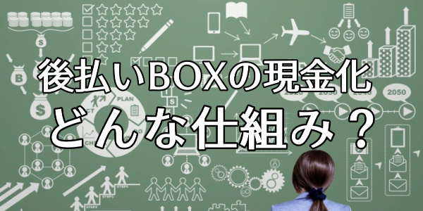 後払いBOXの現金化サービスの仕組みとは？