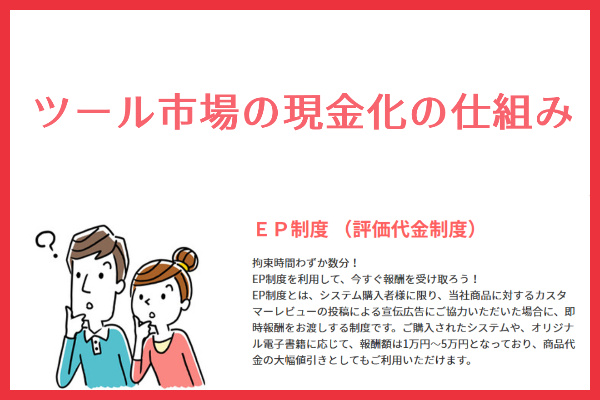 ツール市場のツケ払い（後払い）現金化の仕組み